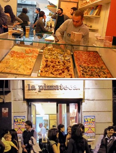 La Pizzateca - необычный книжный магазин-пиццерия в Мадриде