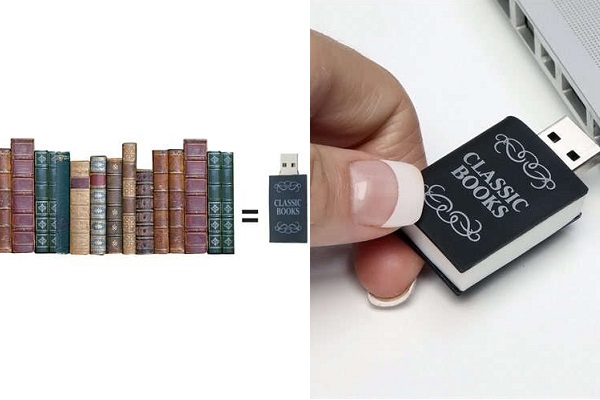 Флешка-карманная библиотека 3000 Classic Books USB