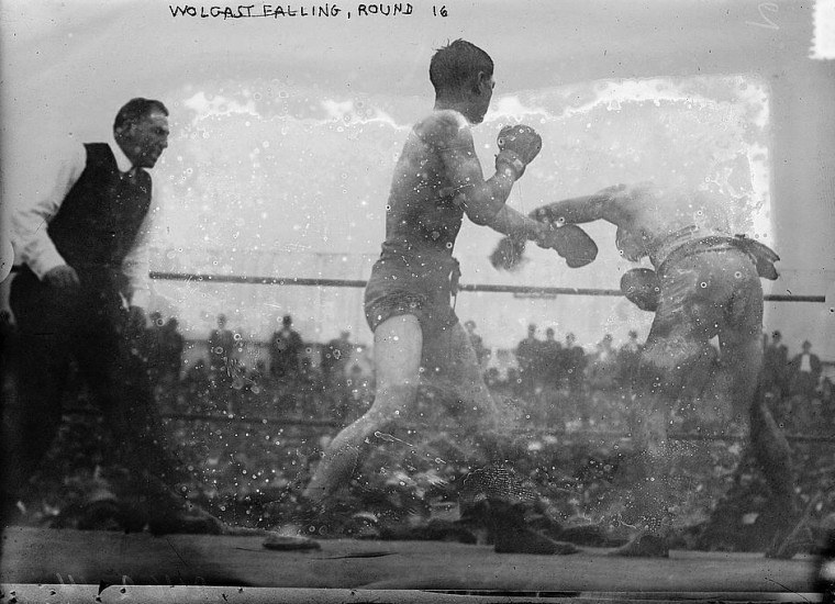Боксерский поединок. Сан-Франциско, 1910-е годы